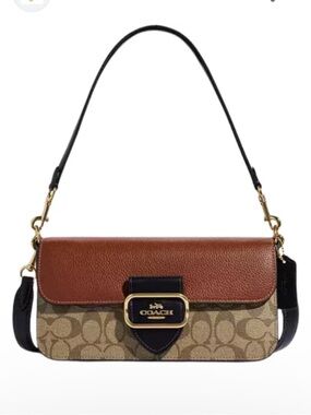 Coach Morgan Shoulder and Cross body Bag
In Colorblock Signature Canvas